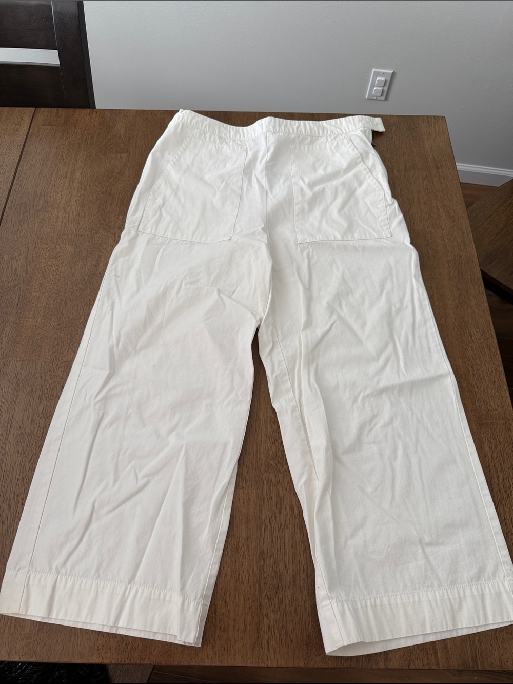 Witchery White Wide-Leg Cotton Pants